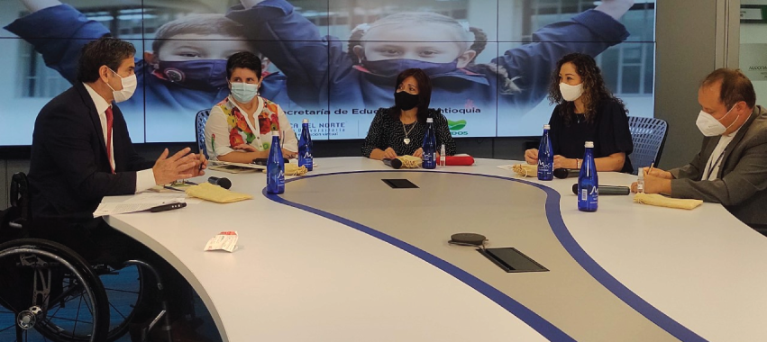 Encuentro UCN y Gobernación de Antioquia por la educación inclusiva.