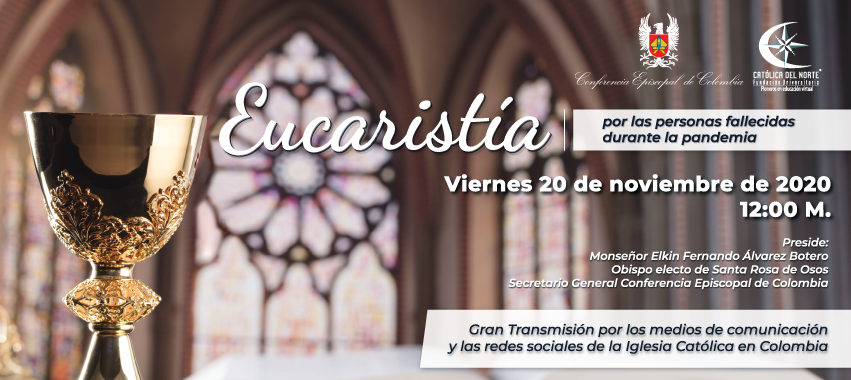 Invitación a celebración de eucaristía.