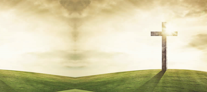 Paisaje con una cruz.