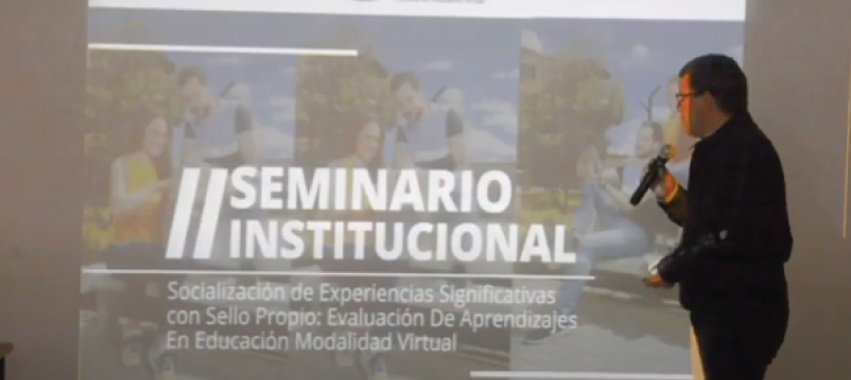 Expositor en el II Seminario Institucional de Experiencias Significativas
