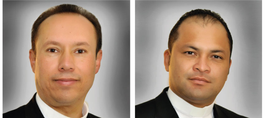 Rector y vicerrector de la Fundación Universitaria Católica del Norte.