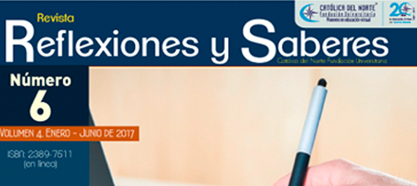 Portada publicación 6 revista reflexiones y saberes