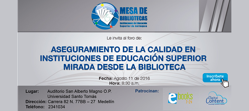 Banner mesa de bibliotecas