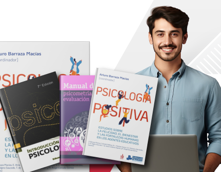 Tres portadas de libros de psicología disponibles en la Biblioteca Virtual UCN