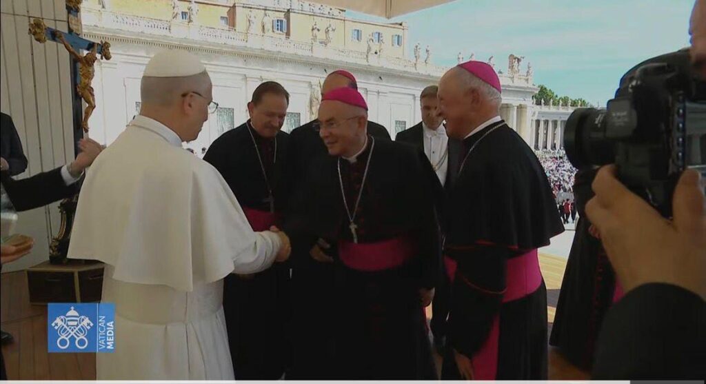 Monseñor Luis Albeiro Maldonado Monsalve visita al Papa León XIV