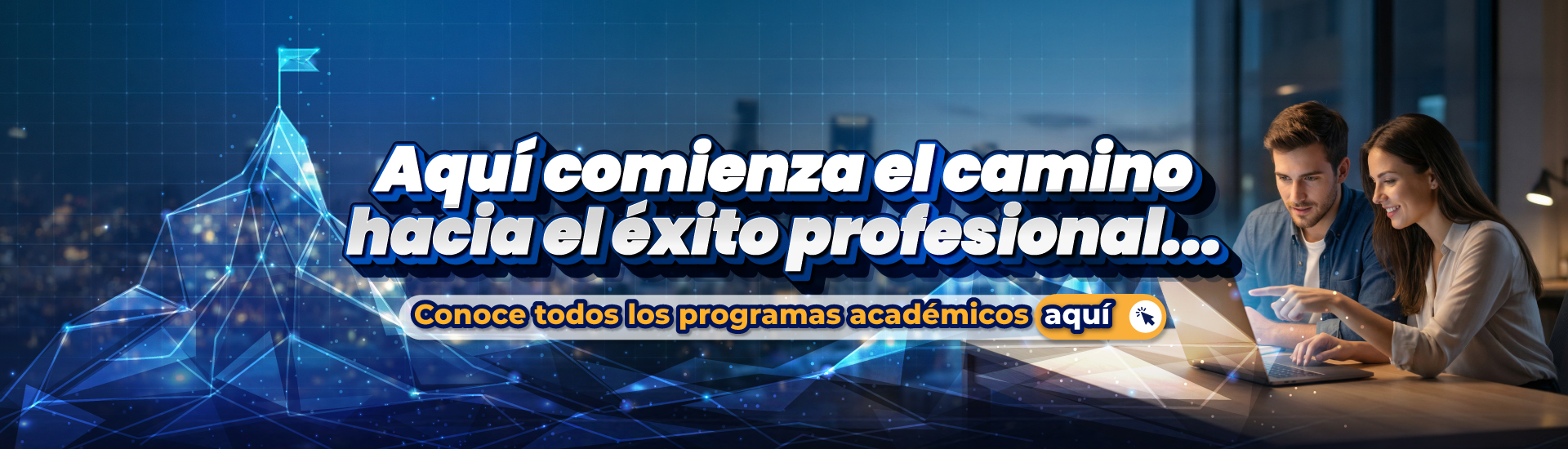 Banner oferta de programas de educación superior.